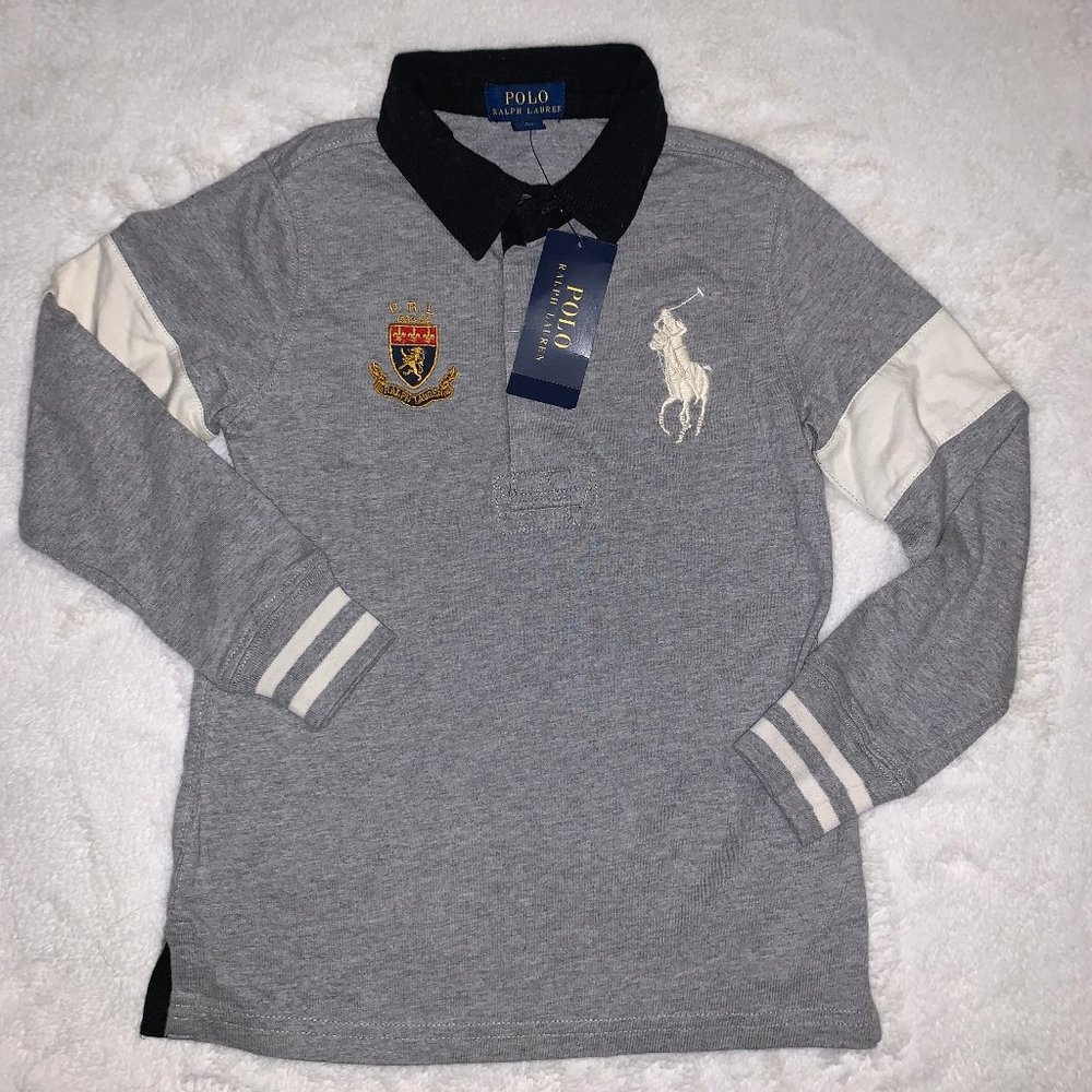 NWT Polo Ralph Lauren Size 5 Heather Grey Polo Shirt
